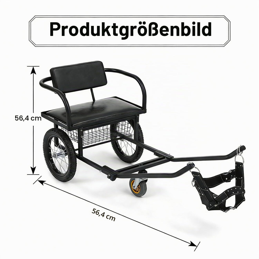 Hundewagen Mit Sitz Grosser Hundekarren/Hundeanhänger Für Transport, Jogging &amp; Einkauf Robuster Wage