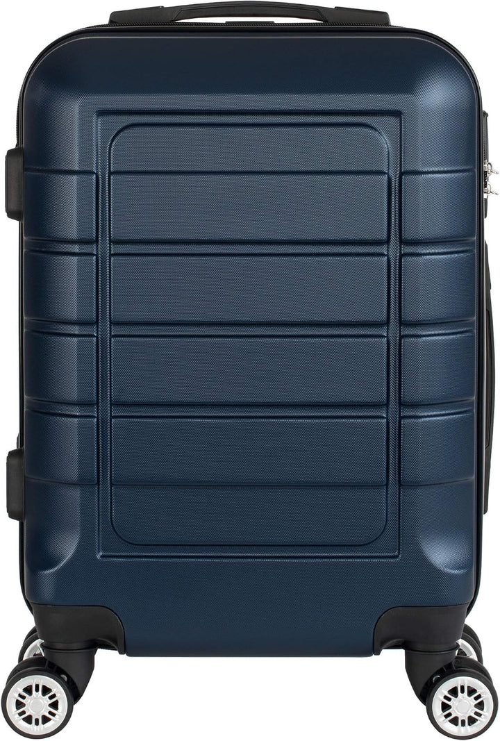 Cahoon - Hartschalen-Koffer Trolley Handgepäck Reisekoffer Kofferset 4 Rollen M-L-XL-Set 201 (dunkel