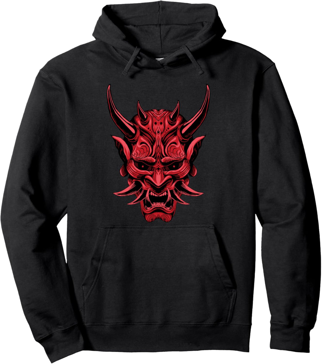 Oni Dämon Japanischer Teufel Pullover Hoodie
