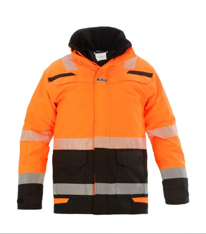 072398OBP Uddel Abnehmbarer Parka Orange/Schwarz Grösse XL XL Neonorange - Schwarz, XL Neonorange -