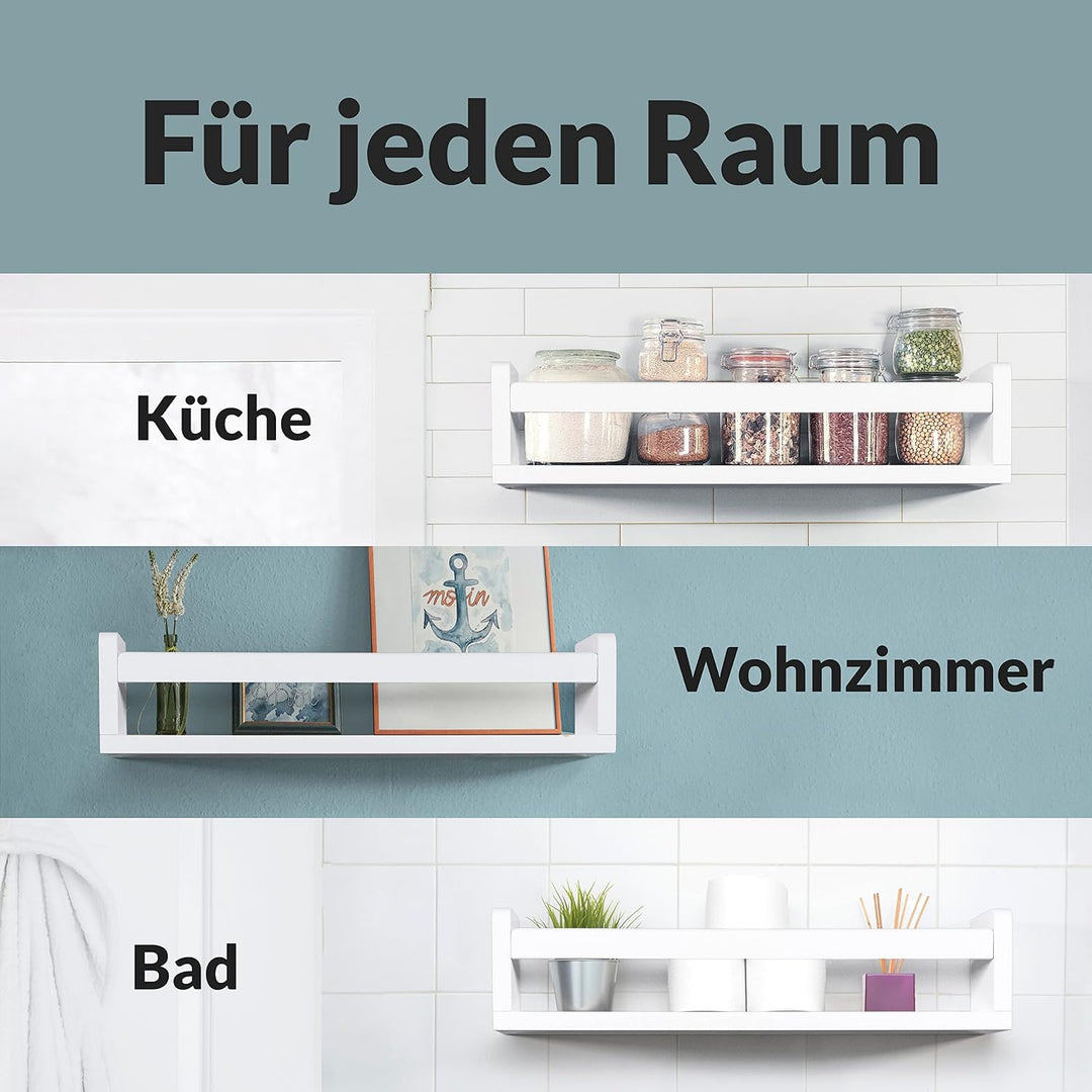 NATURE SUPPLIES Bücherregal Kinder, 3er-Set, Regal Kinderzimmer, Wandregal Kinderzimmer, ideal für B