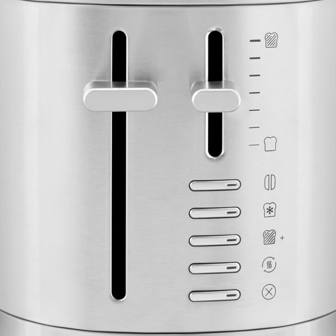 KitchenAid 5KMT2109ESX Toaster 2 Scheiben, extra breite Schlitze für Bagels &amp; dickes Brot, 7 Bräunun