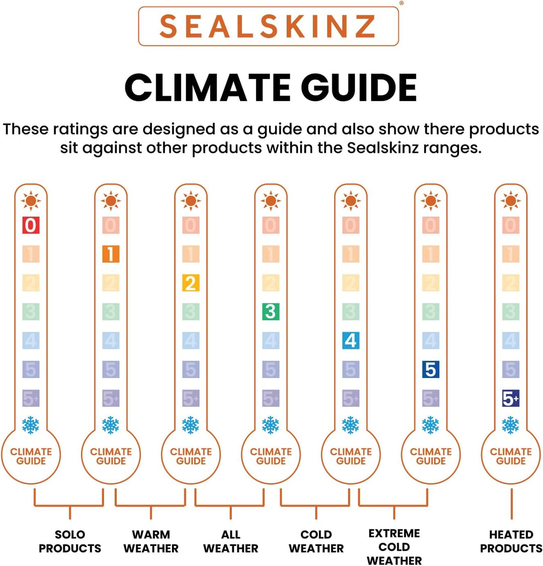 SEALSKINZ Unisex Allwetter Ultra Grip-Strickstulpen Schwarz M, Schwarz M